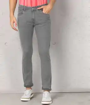 plain grey jeans