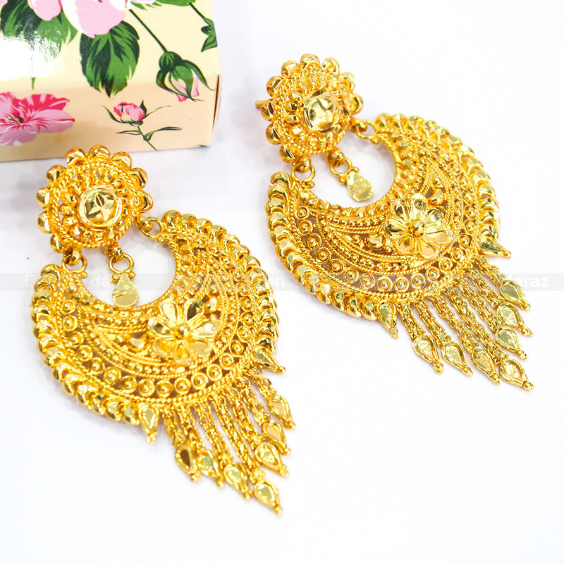 ramleela jhumka designs in gold