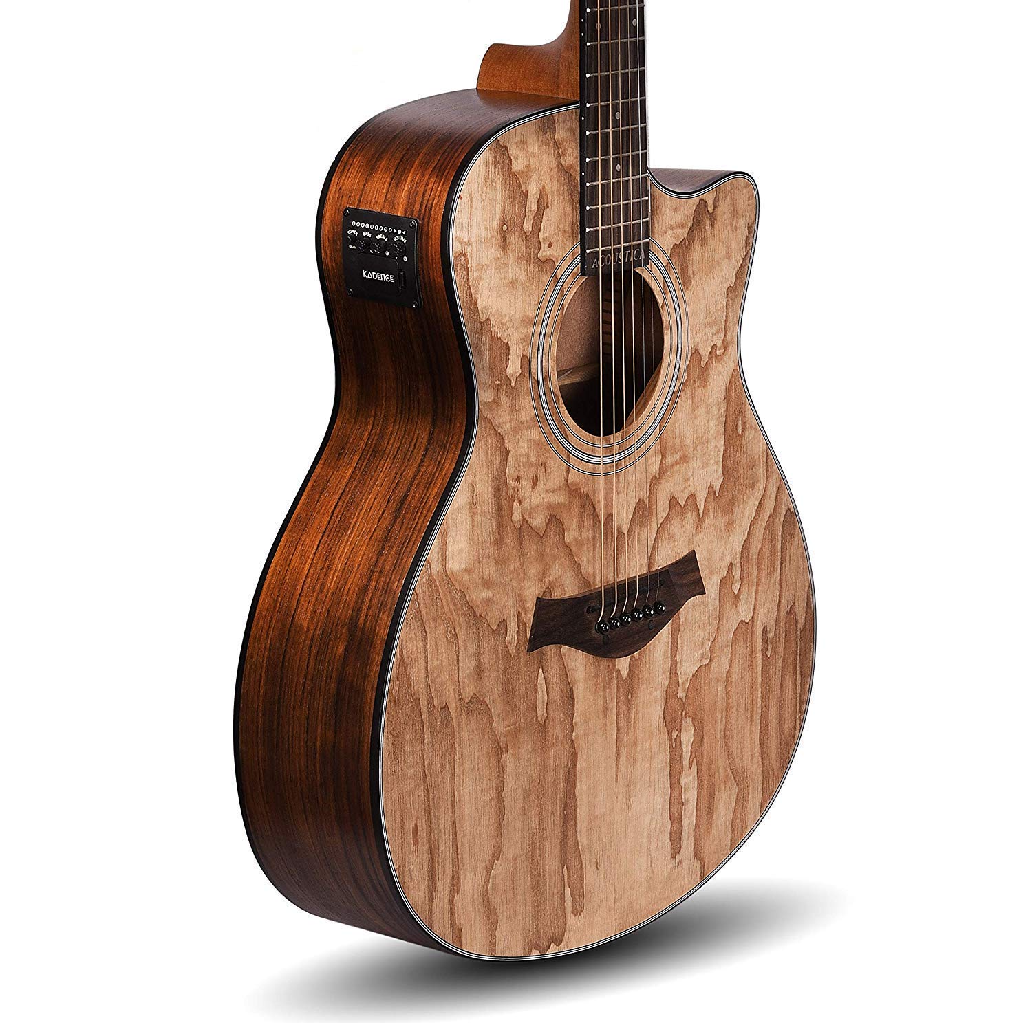Kadence Acoustica Series A06 Ash Wood Semi Acoustic Guitar Kadence 21