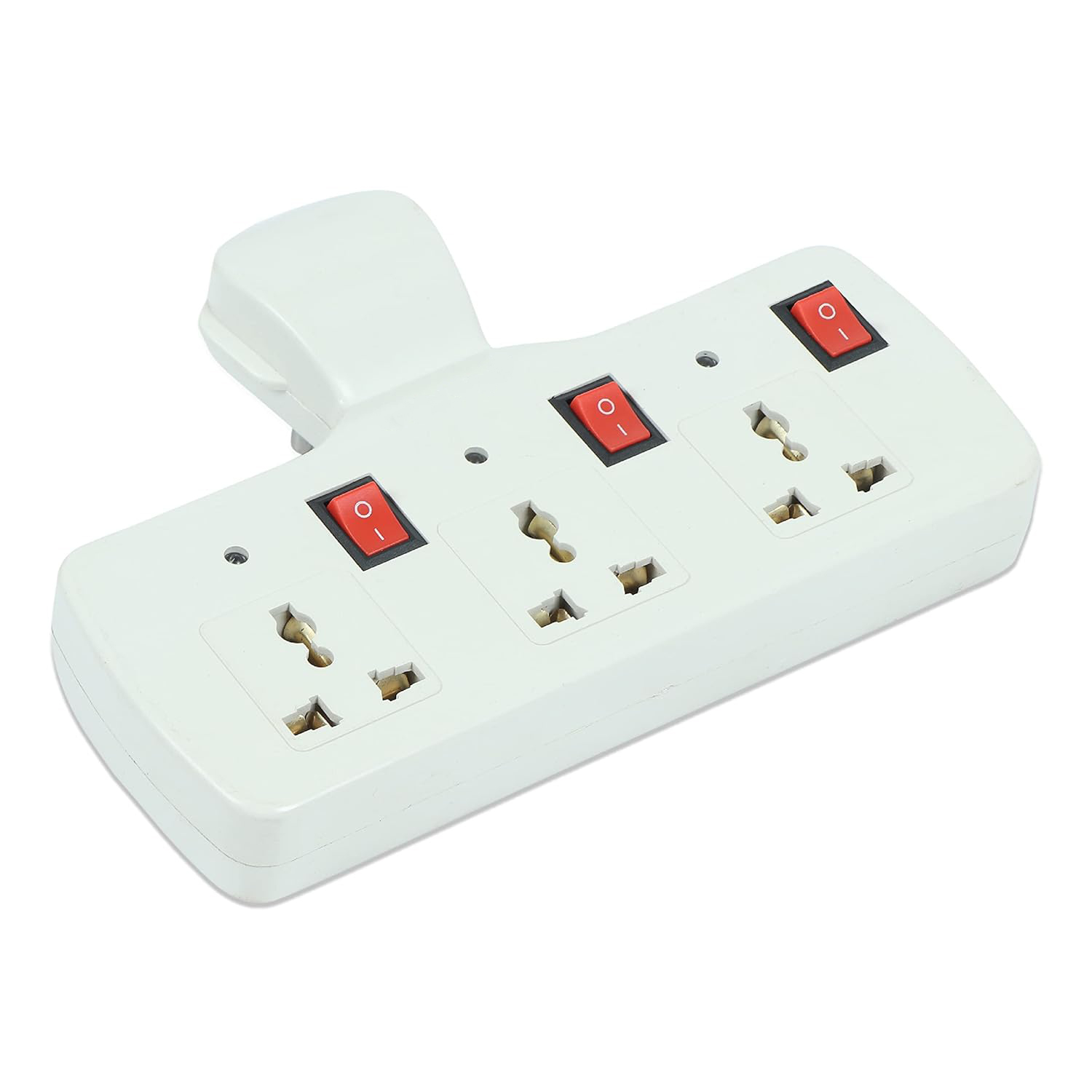 Cordless Universal Wall Multiplug With 3 Socket, Individual Switches ...