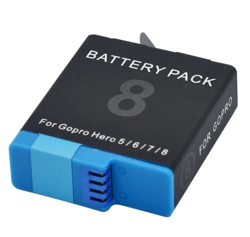 Batteria Ricambio Per GoPro Hero 8/7/6/5/2018 | 1250 MAh 3,85V, Con Protezioni Integrate