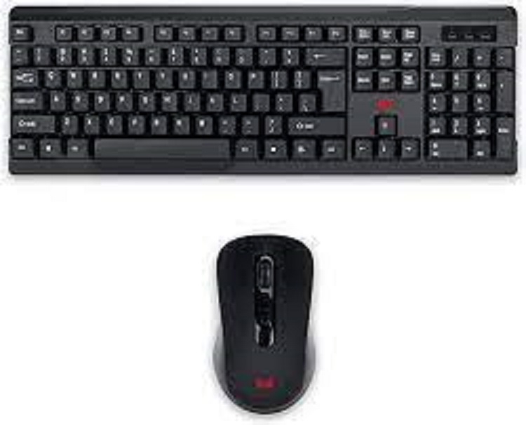 Wireless Keyboard and Mouse Combo, 2.4G USB FullSize Wireless Mouse