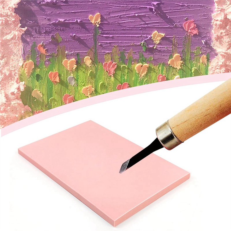 Stamp Making Tools Ink Pad Pixiss Rubber Block Stamp Carving Stamp Making Kit With Cutter ...