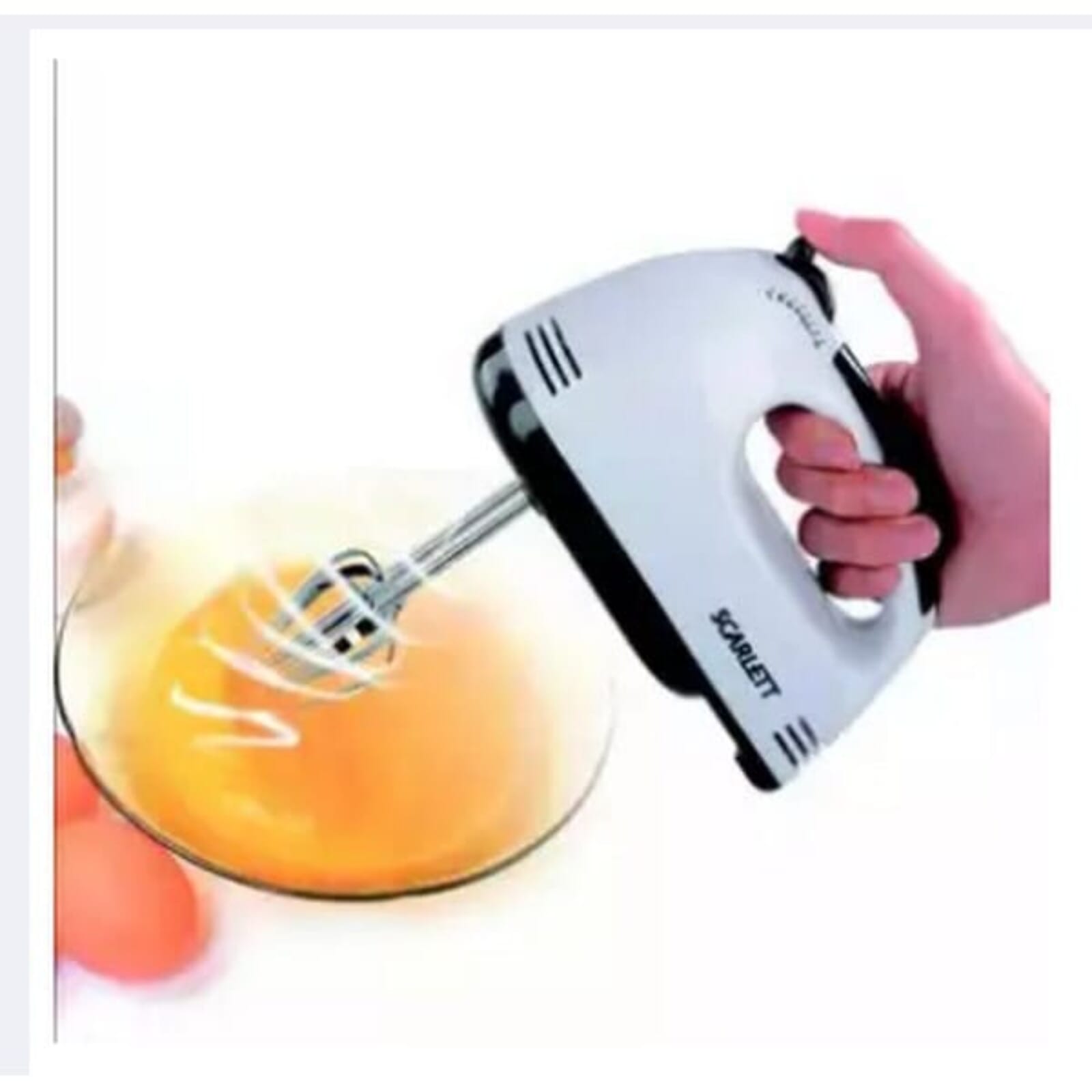 Scarlett 7 Speed Hand Mixer With 4 Pcs Stainless Blender