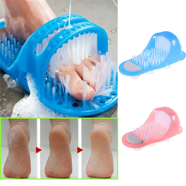 Shower Foot Scrubber A Foot Scrubber With Suction Cups SmartaSaker | Bathroom  Shower No Bending Feet Brush Foot Cleaning Bristle Slipper |  ciudaddelmaizslp.gob.mx