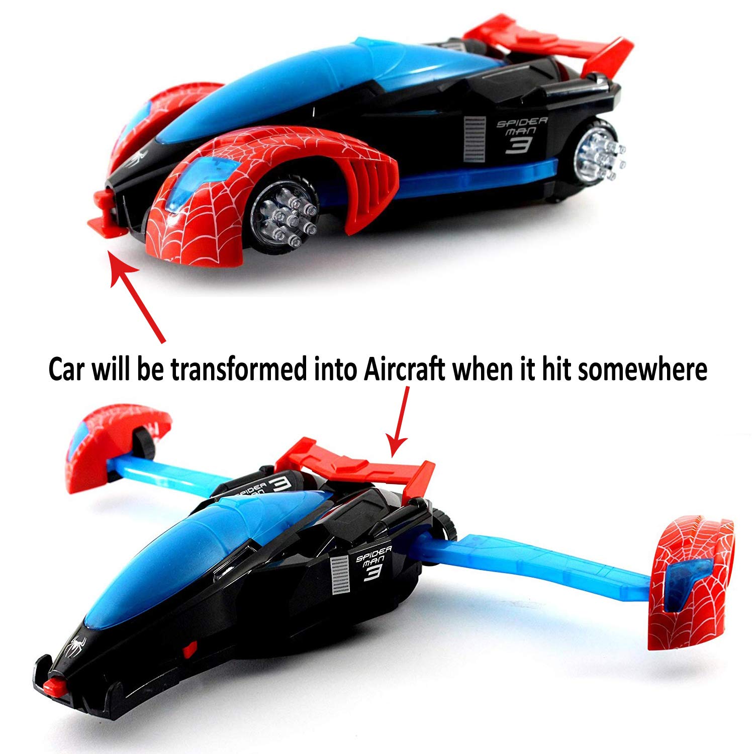 spiderman aeroplane toy