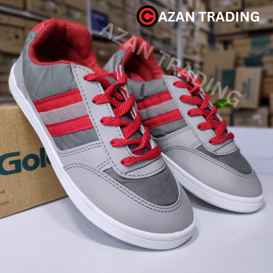Goldstar Shoes Vibes 890 Grey Red for Women
