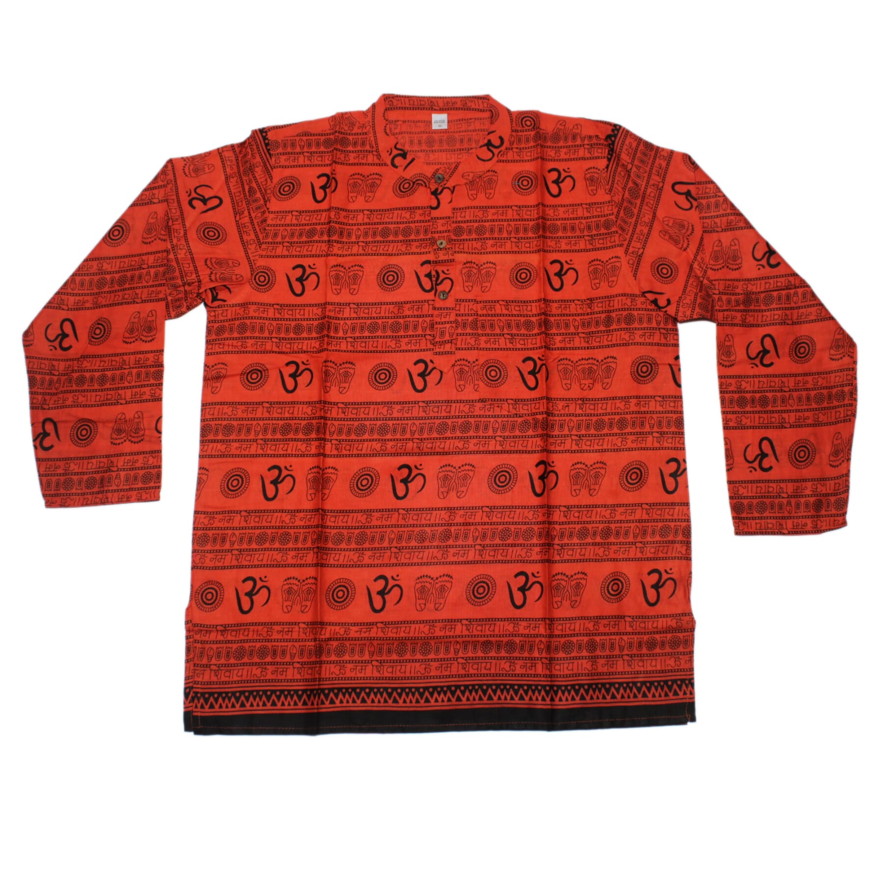 Orange Om Printed Shirt For Unisex: Buy 