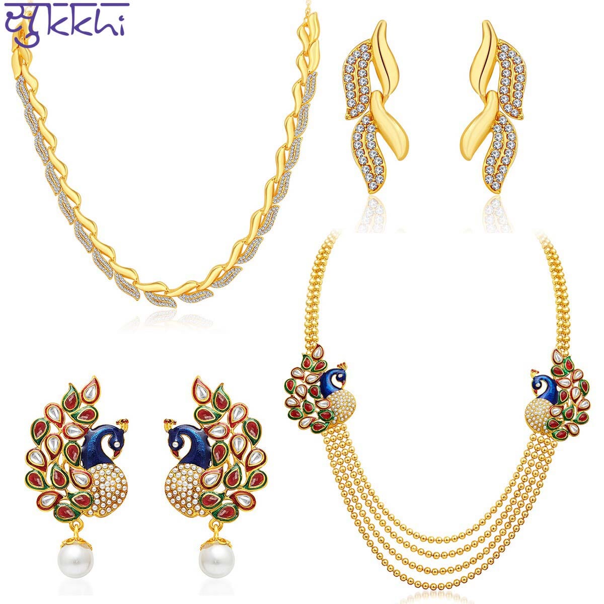 Sukkhi Gleaming Pearl Gold Plated 