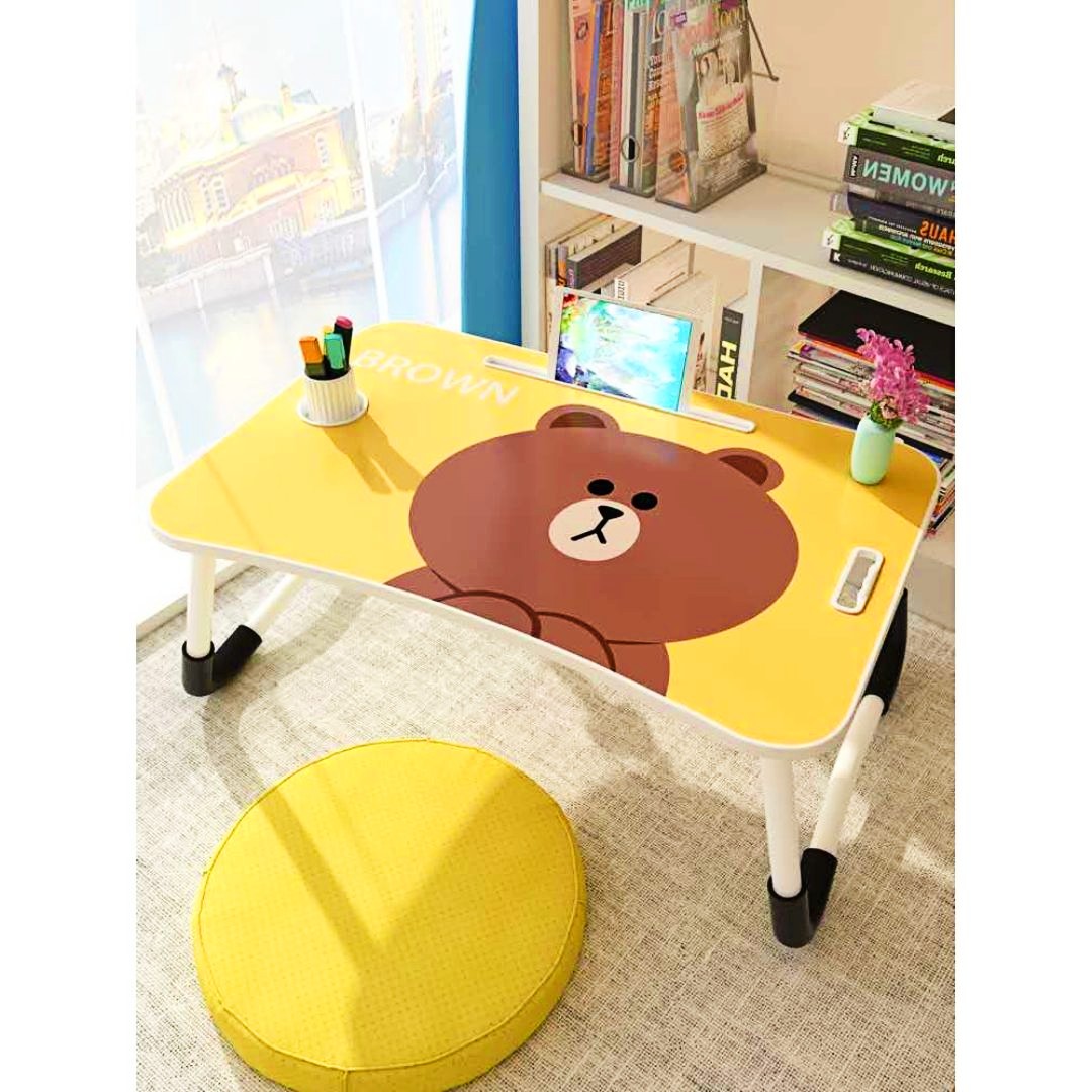 Computer Foldable Cartoon Cartoon Foldable Laptop Study Desk Wooden Table For Children | Daraz.com.np
