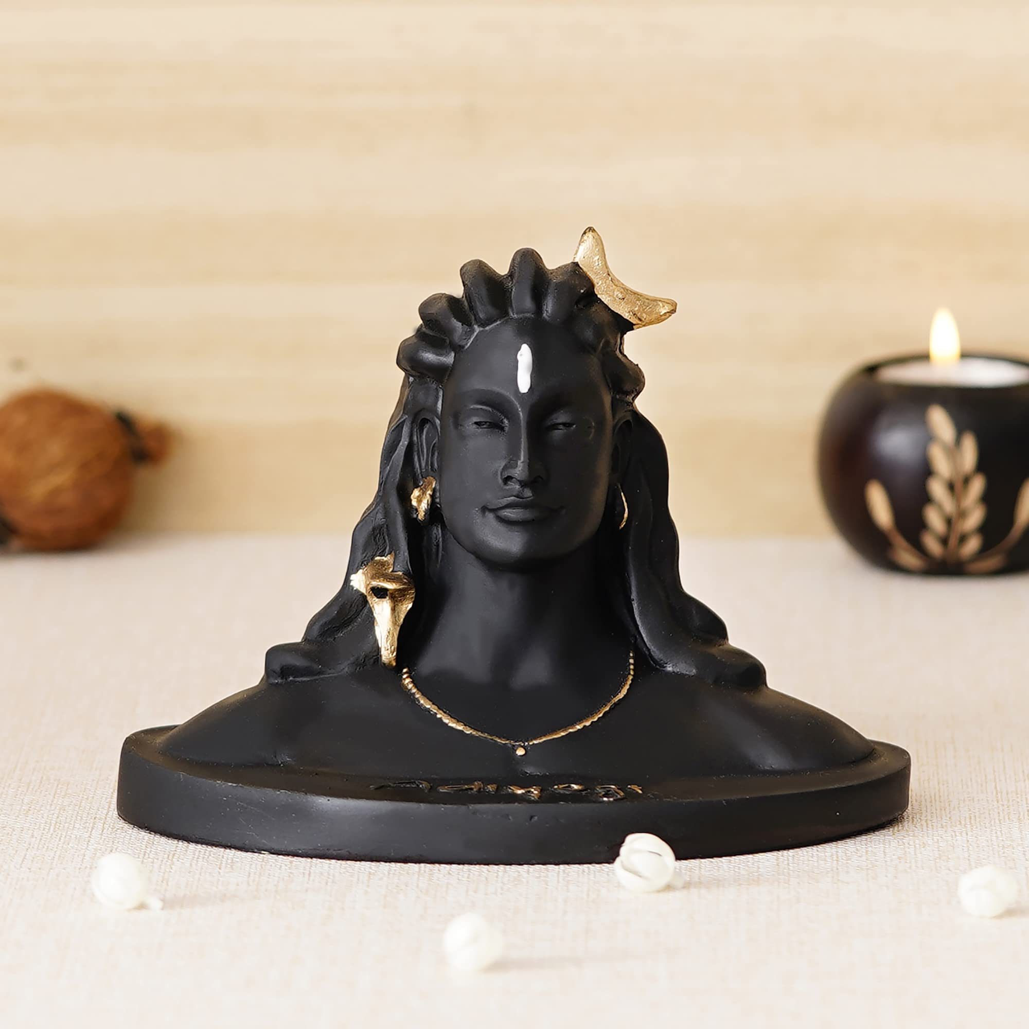 ArtEvo Adiyogi Shiva Statue For Home Decor & Car Dashboard GOD Shiva