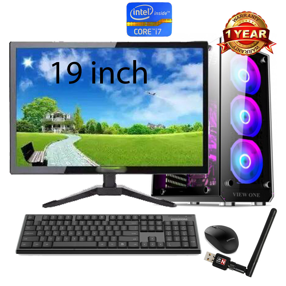 WIFI Desktop Computer Assemble Wireless Intel Core i7 (11th Gen)/8gb ...