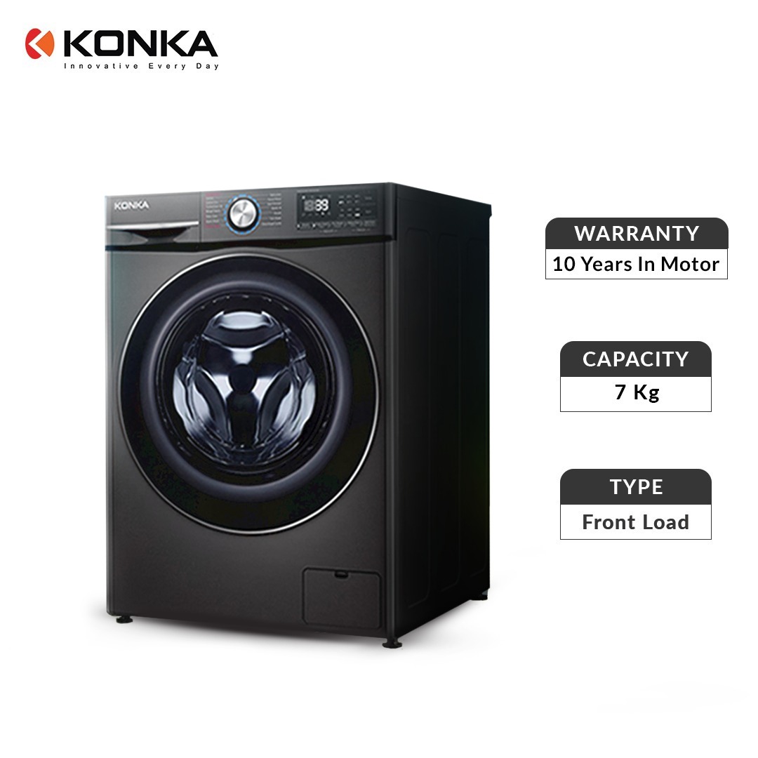 KONKA Washing Machine 7 KG Fully Automatic Front Loading (XQG12L21