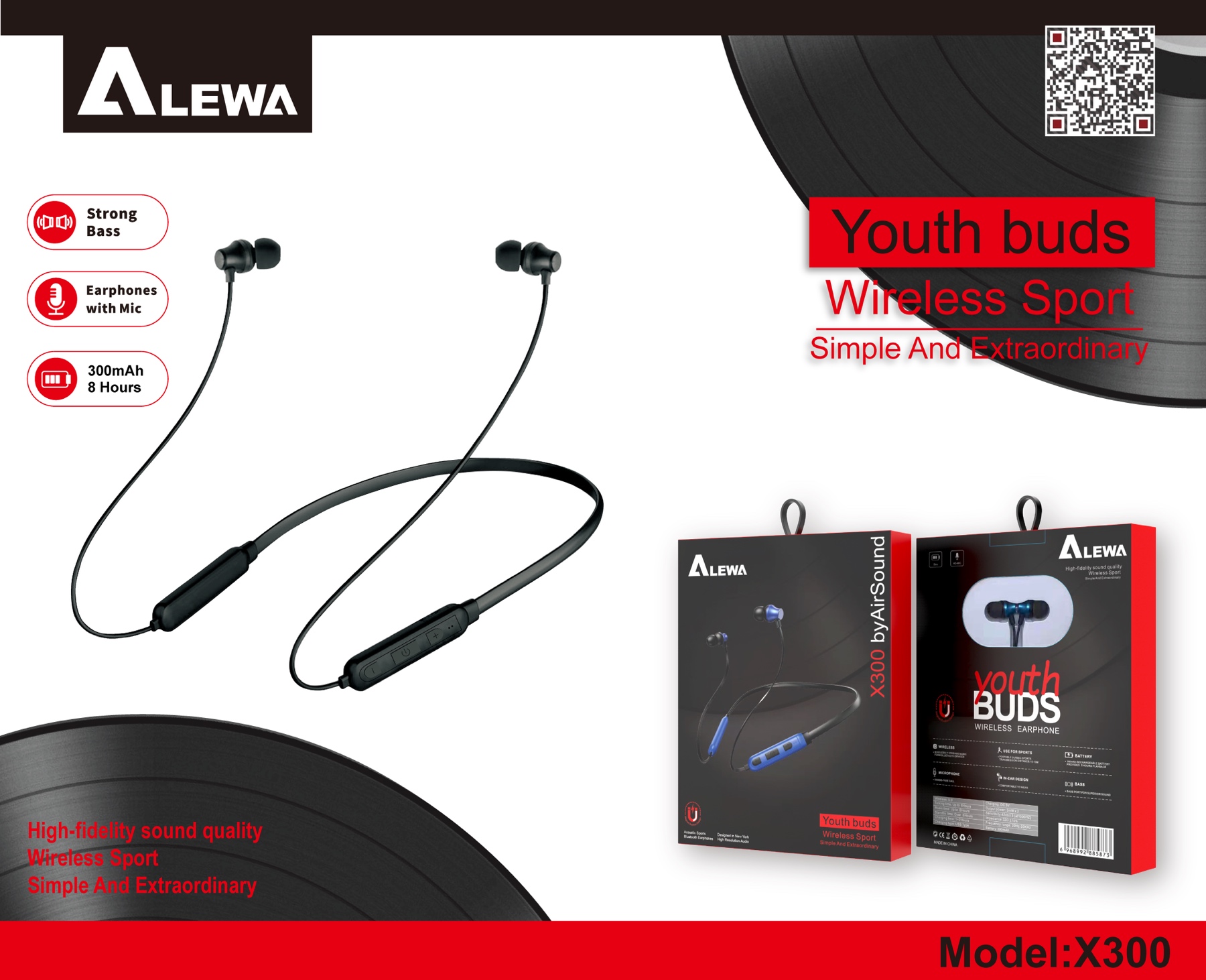 ALEWA YOUTH BUDS X300
