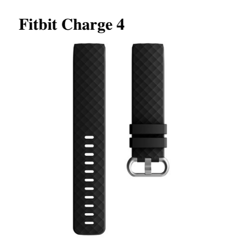 Silicone Strap Band For Fitbit Charge 4 -Black | Daraz.com.np