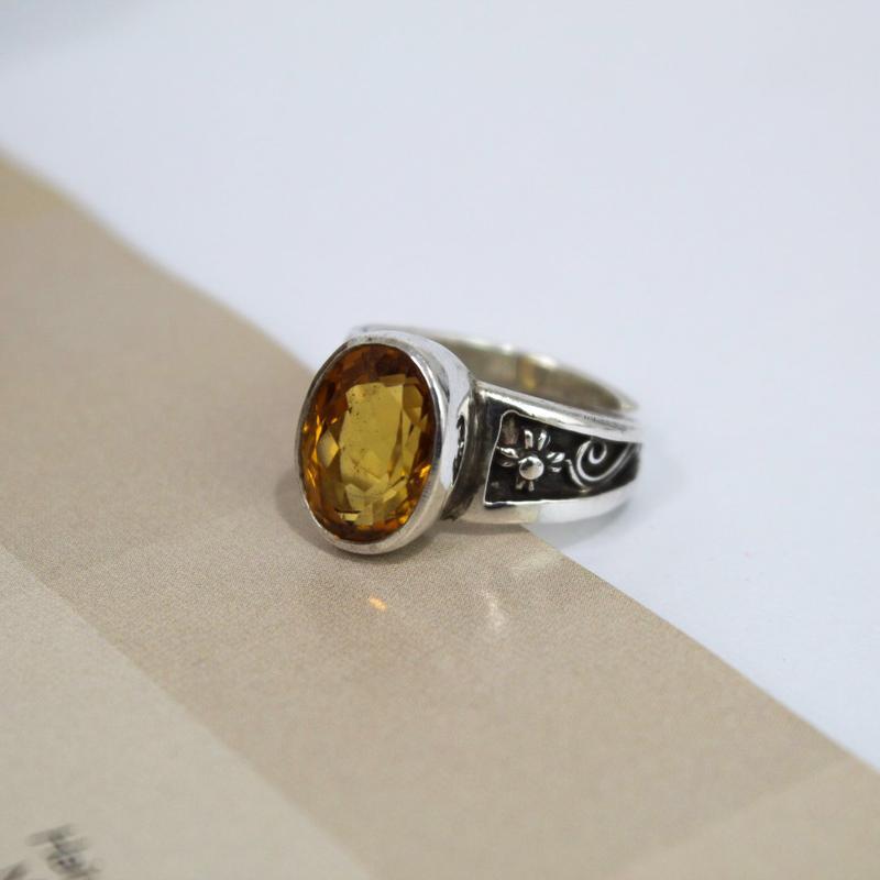 Yellow topaz hot sale ring price