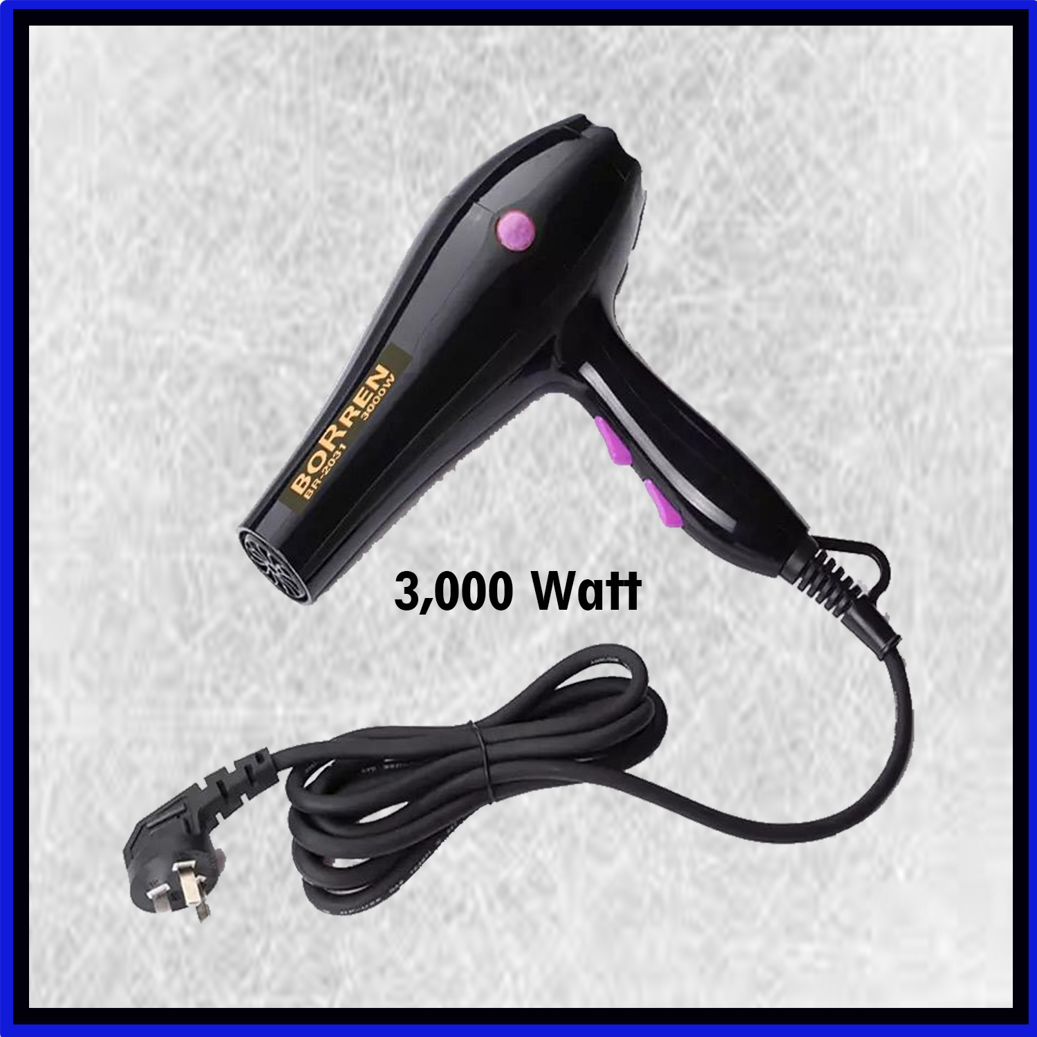 Borren Br- 2023 Hair Dryer Hot & Cold With Foldable Handle 3000w |  Daraz.com.np