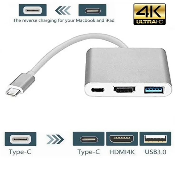 Google Pixel 6a 3 in 1 USB Type-C Multiport Hub With HDMI 4K, USB 3.1 And  Power Delivery Charging