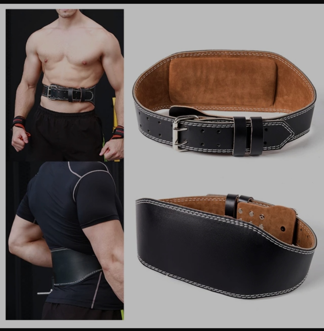Adjustable Leather Weightlifting Belt 
