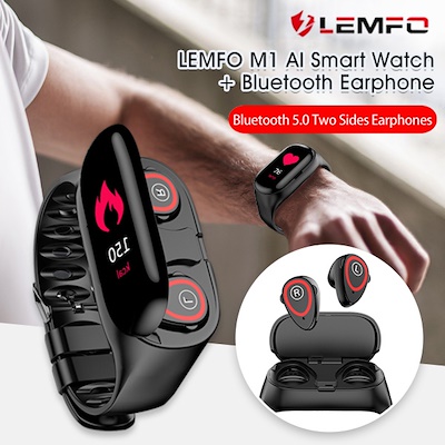lemfo m1 smart bracelet bt earphone