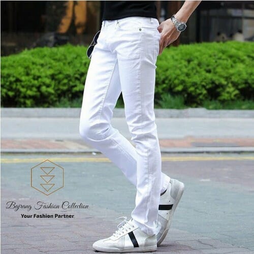 White jeans best sale for men price