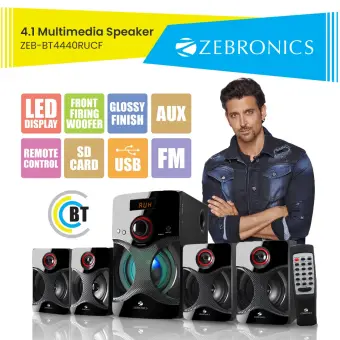 zebronics bt4440rucf 4.1 channel multimedia speakers price