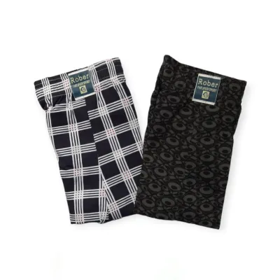 Multicolor Roober Cotton Boxer-Underwear For Men-2Pack