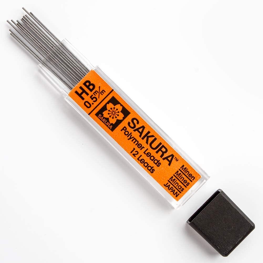 Sakura Polymer Mechanical Pencil Leads 0.5 MM Easy Erasable Break