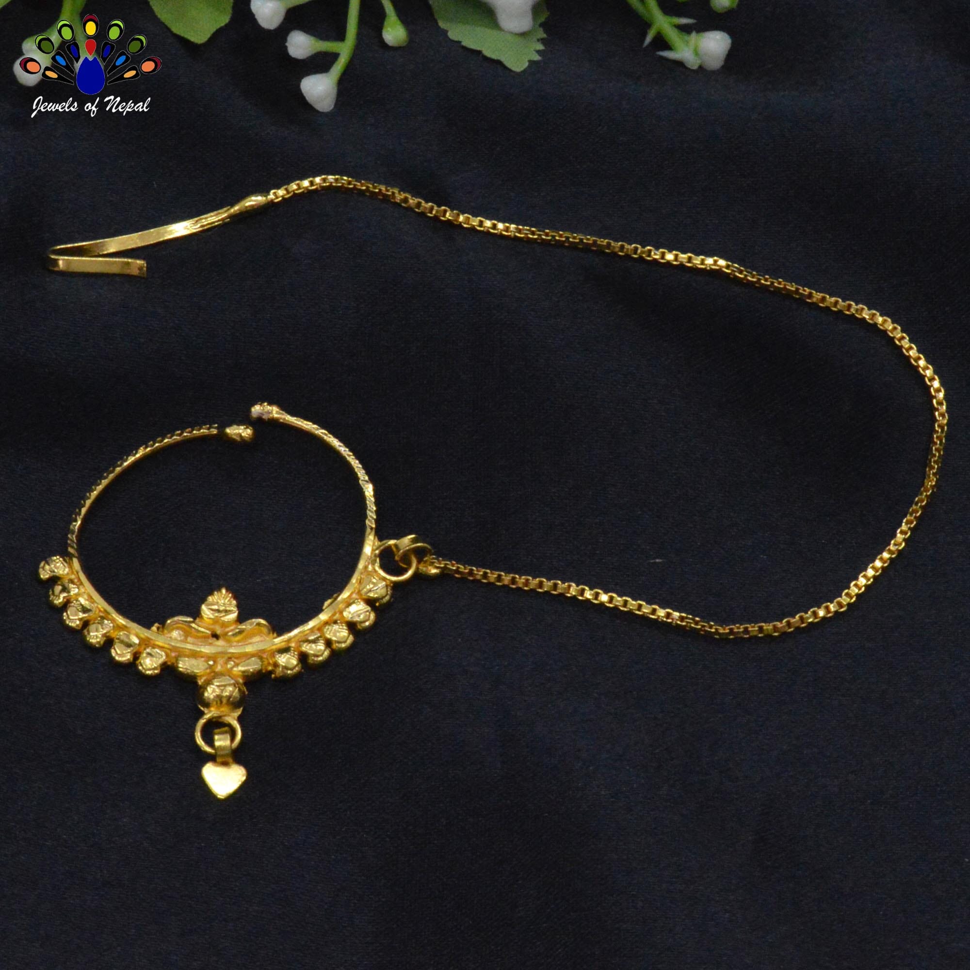 UKMarket.in - Uttraksh Garhwali Nath | Big Nose Ring | Beautifully in the  Shape of a Moon | Jewellery