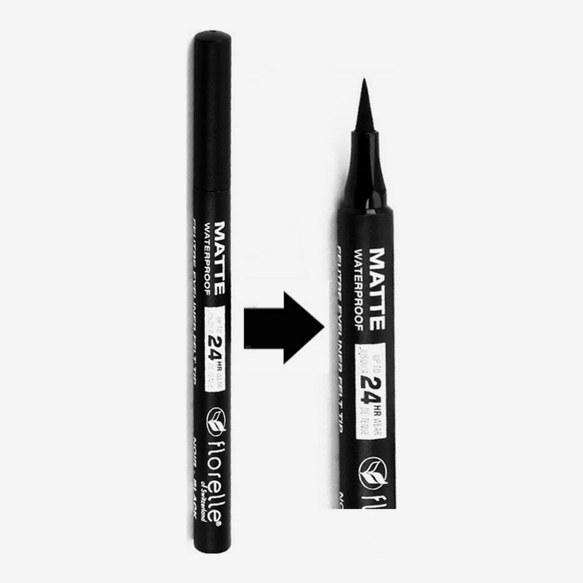 Florelle Felt Tip Liner Waterproof (Black)