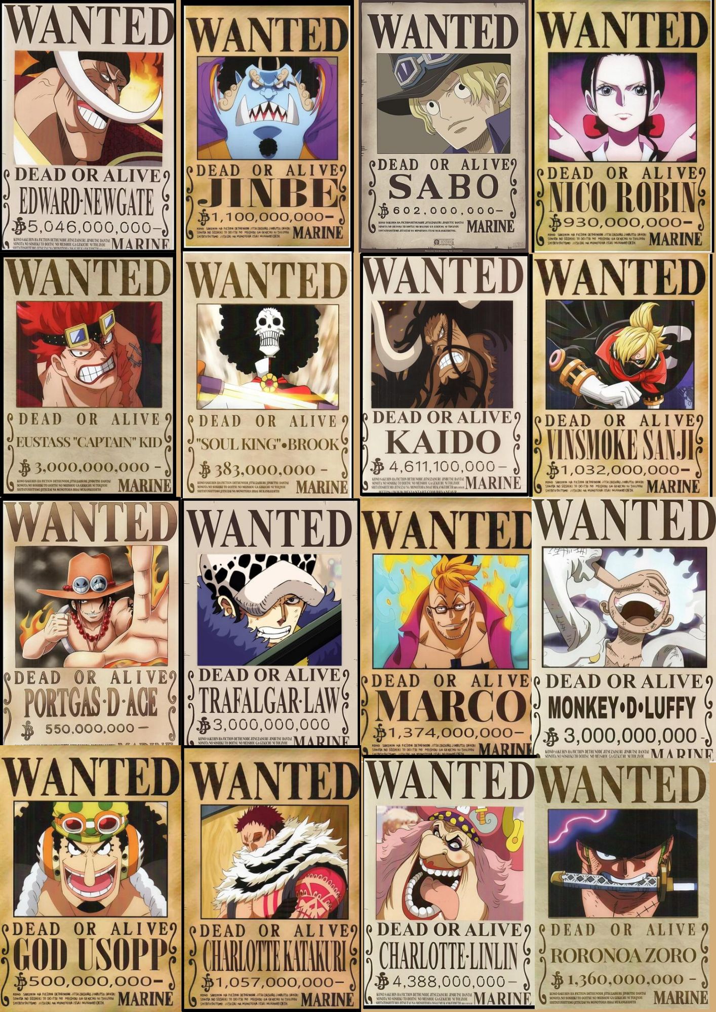 One Piece Anime Wanted Posters | One Piece Wanted Poster Print - Anime One  Piece - Aliexpress