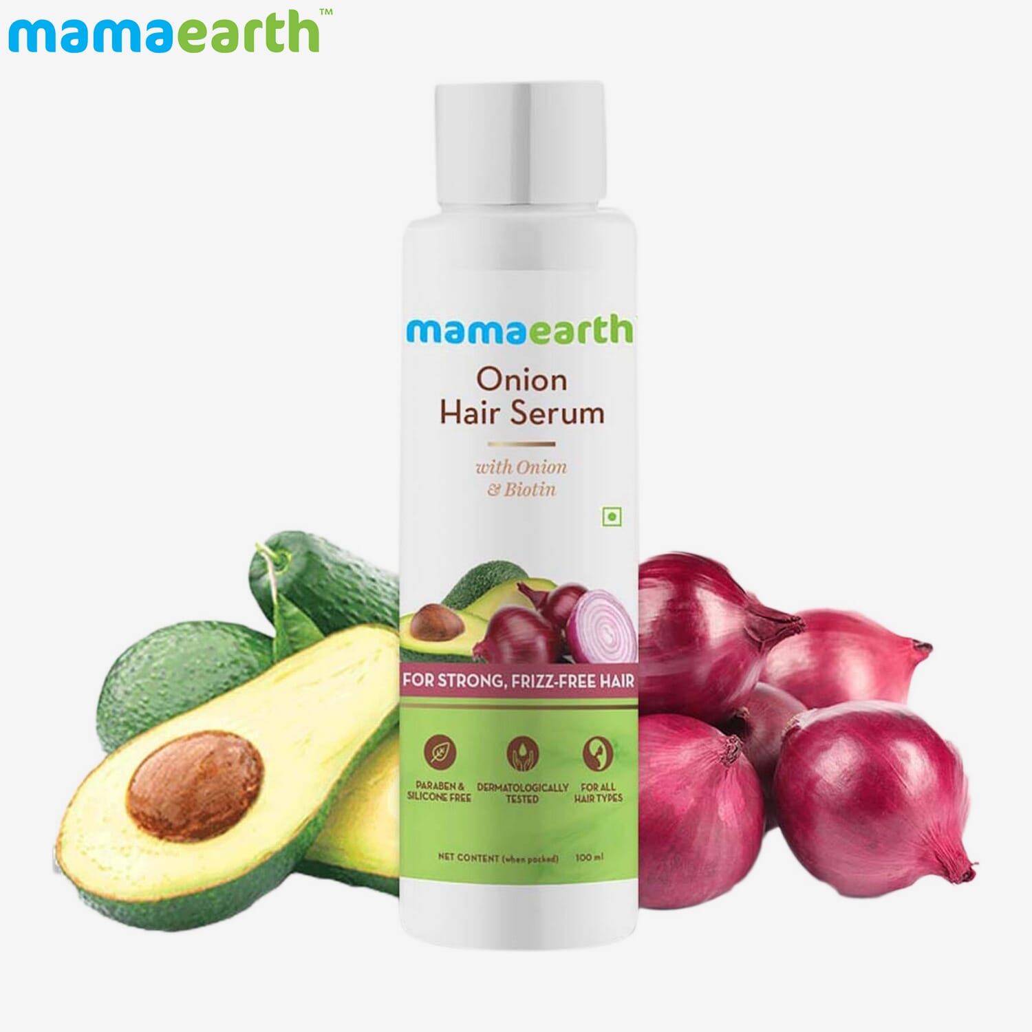 Mamaearth Onion Hair Serum With Onion & Biotin For Strong, Frizz-Free Hair â?? 100 Ml