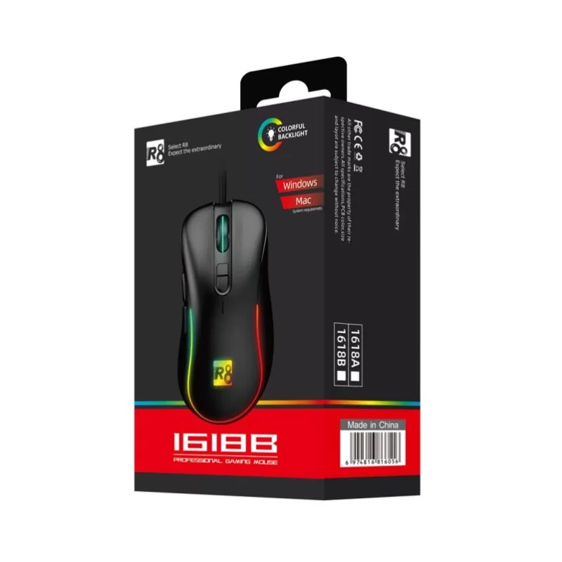 Mouse R8 1618a R8 1618 Professional Gaming Mouse | Cool Lighting | 100% Genuine ...