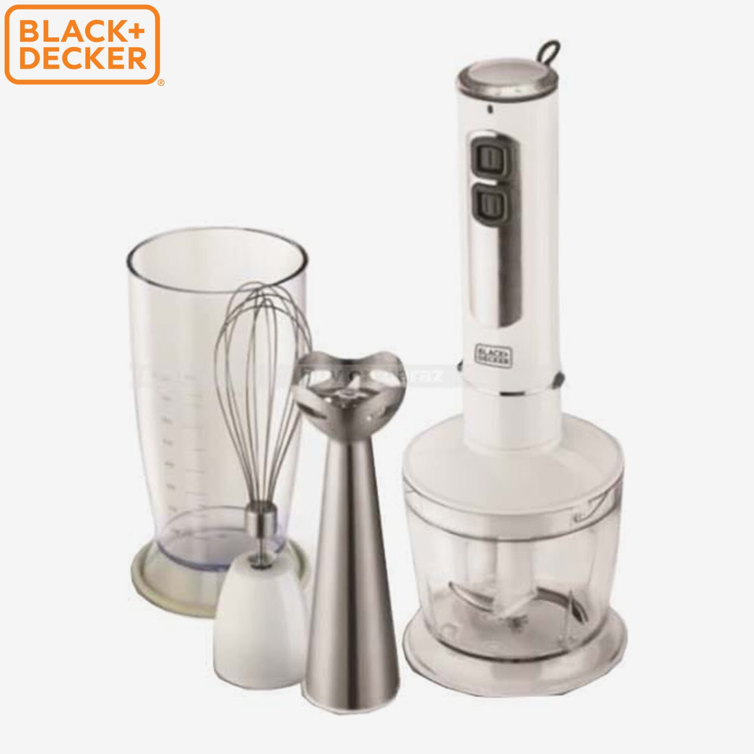 Black+Decker 400W Stick Blender With Chopper & Whisk - SB4000-B5-10940