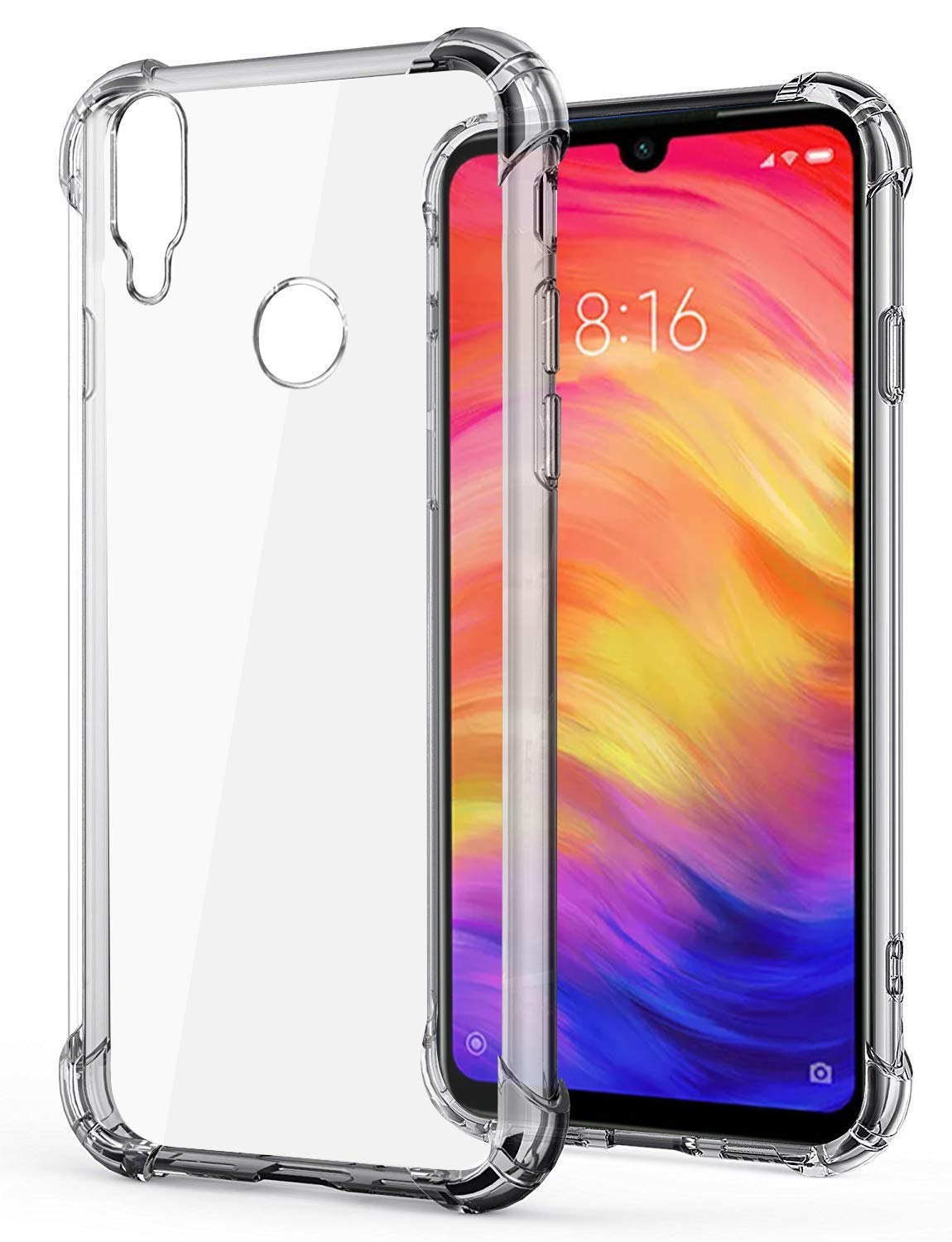 Xiaomi Redmi Note Pro 7S TPU Case Transparent Back Cover