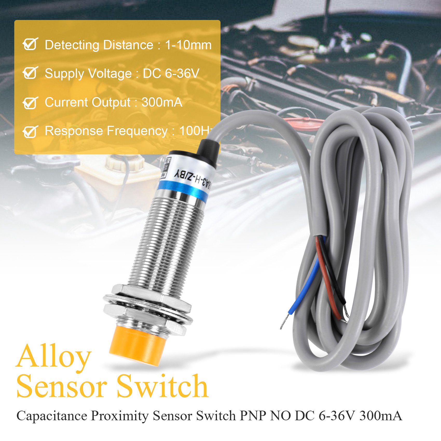 4X LJC18A3-H-Z/BY 1-10mm Capacitance Proximity Sensor Switch PNP NO DC 6 36v 300ma I4500024880 - View #7