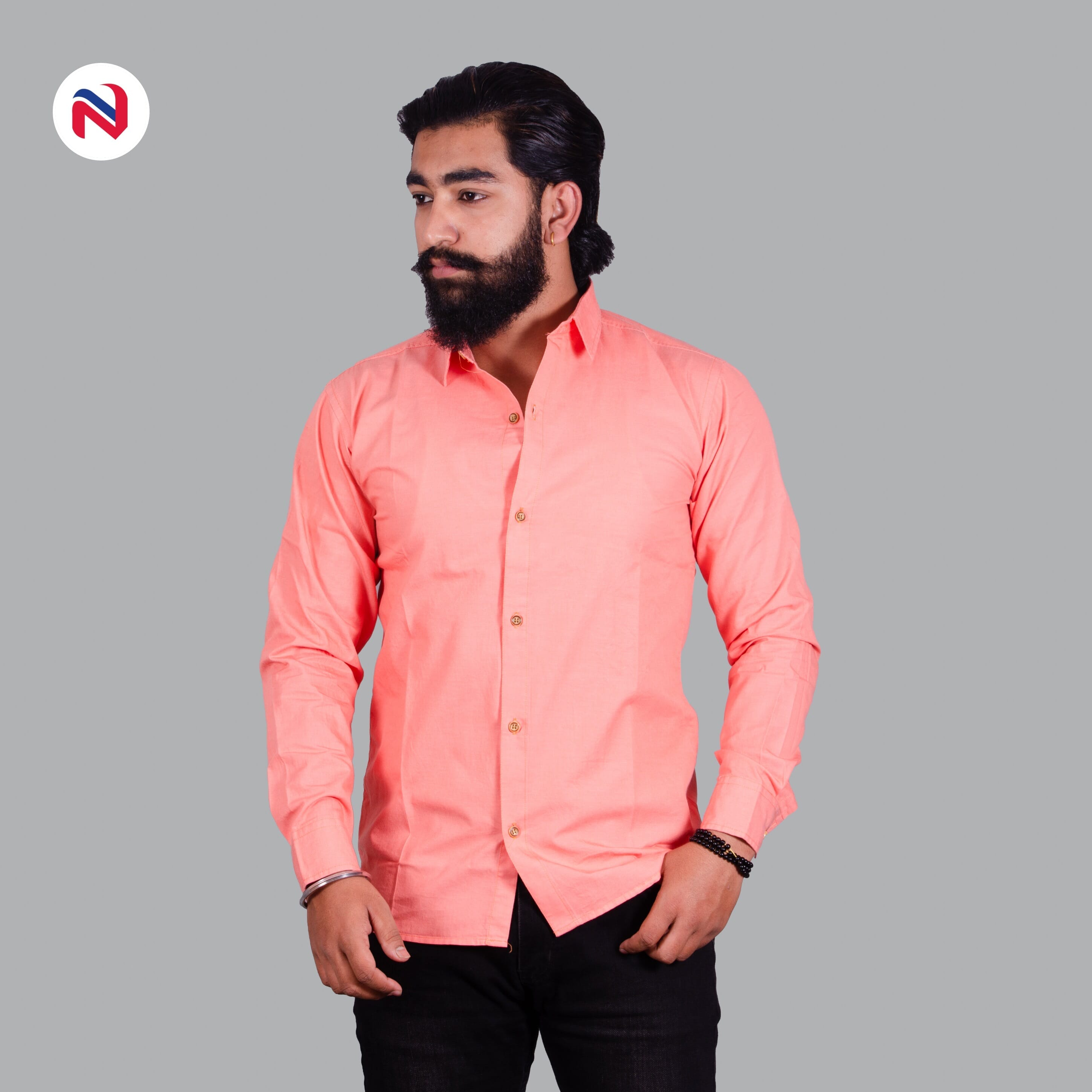 Nyptra Coral Peach Full Sleeves Premium 