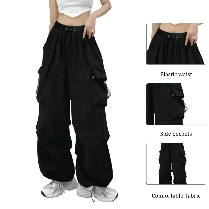 New Parachute Cargo style Pants for women