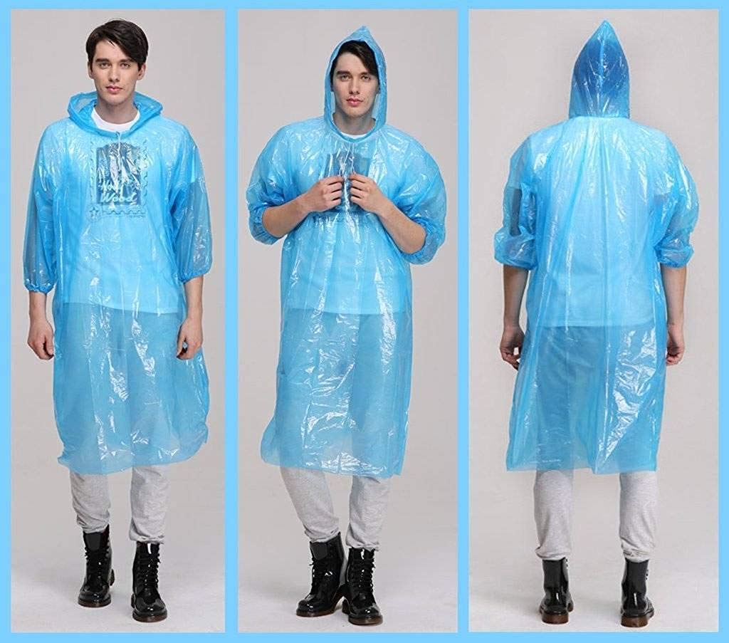 Easy to Carry Emergency Waterproof Rain with Drawstring Hood Pocket Raincoat for Men s and Women s Disposable Daraz .np