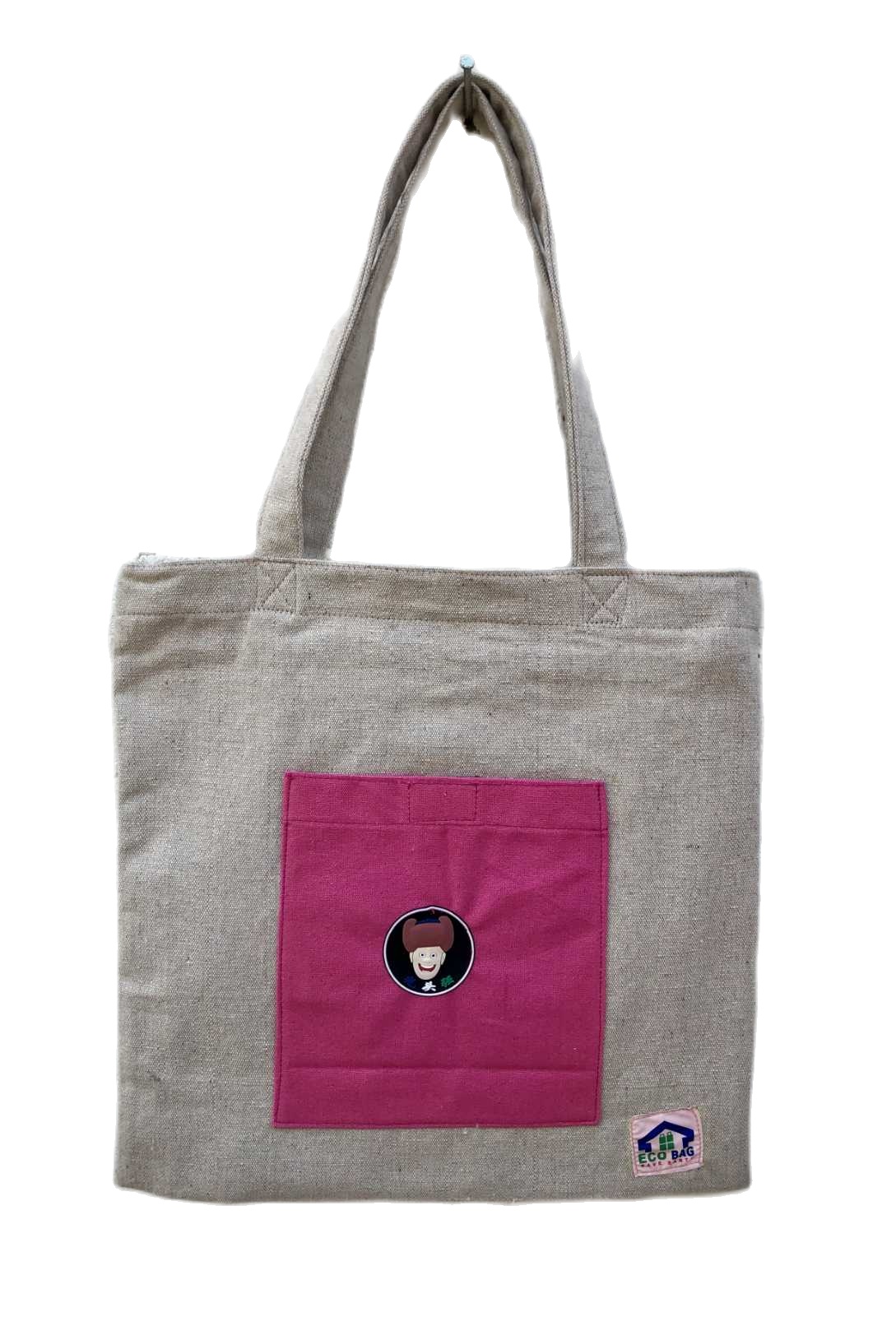 Light Grey Colour Heart Design Tote Bag For Women