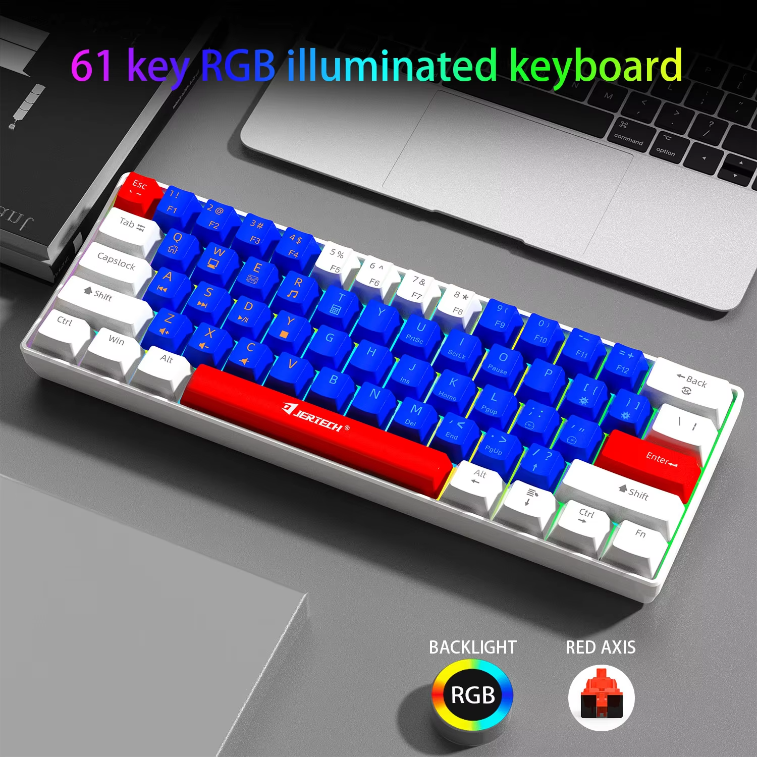 JERTECH JK540 Custom White Arabic Mini Split Gamer 60 Percent Keyboard jertech-jk540-custom-white-arabic-mini-split-gamer-60-percent-keyboard