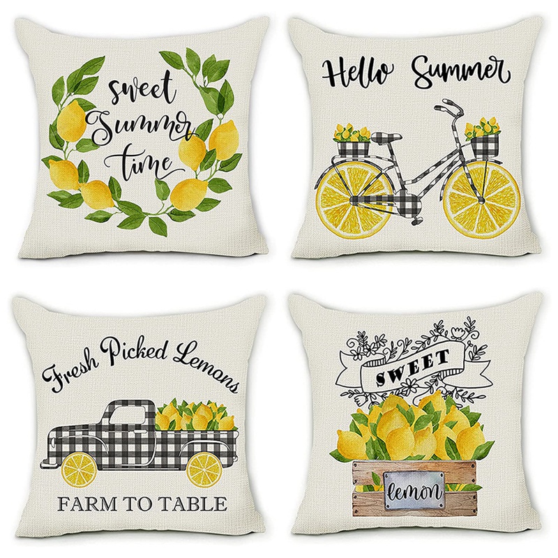summer pillow covers