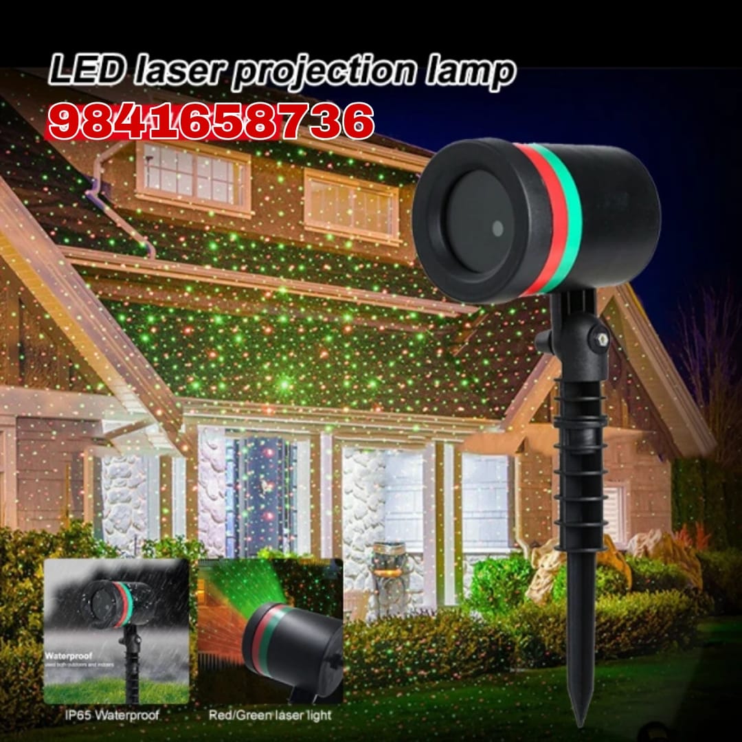 Laser Projection Outdoor Fairy Star Decoration LED Light with Landscape (Multicolour)