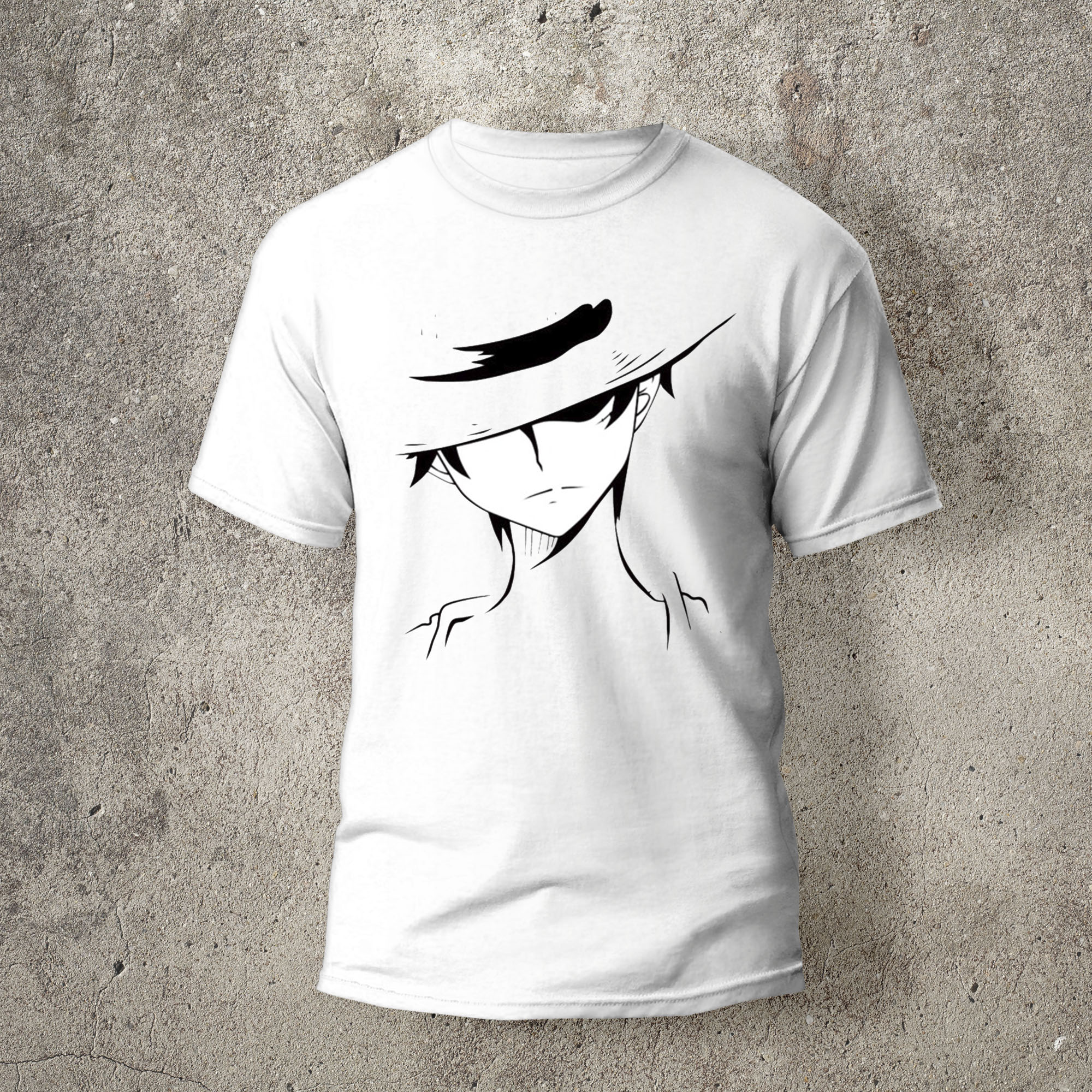 One Piece Luffy Anime Digital Printed T 