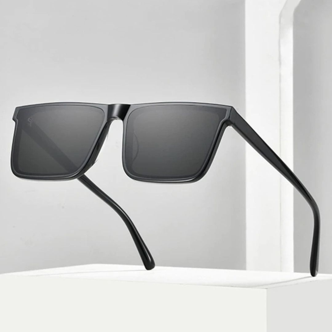 Black square sunglasses mens online