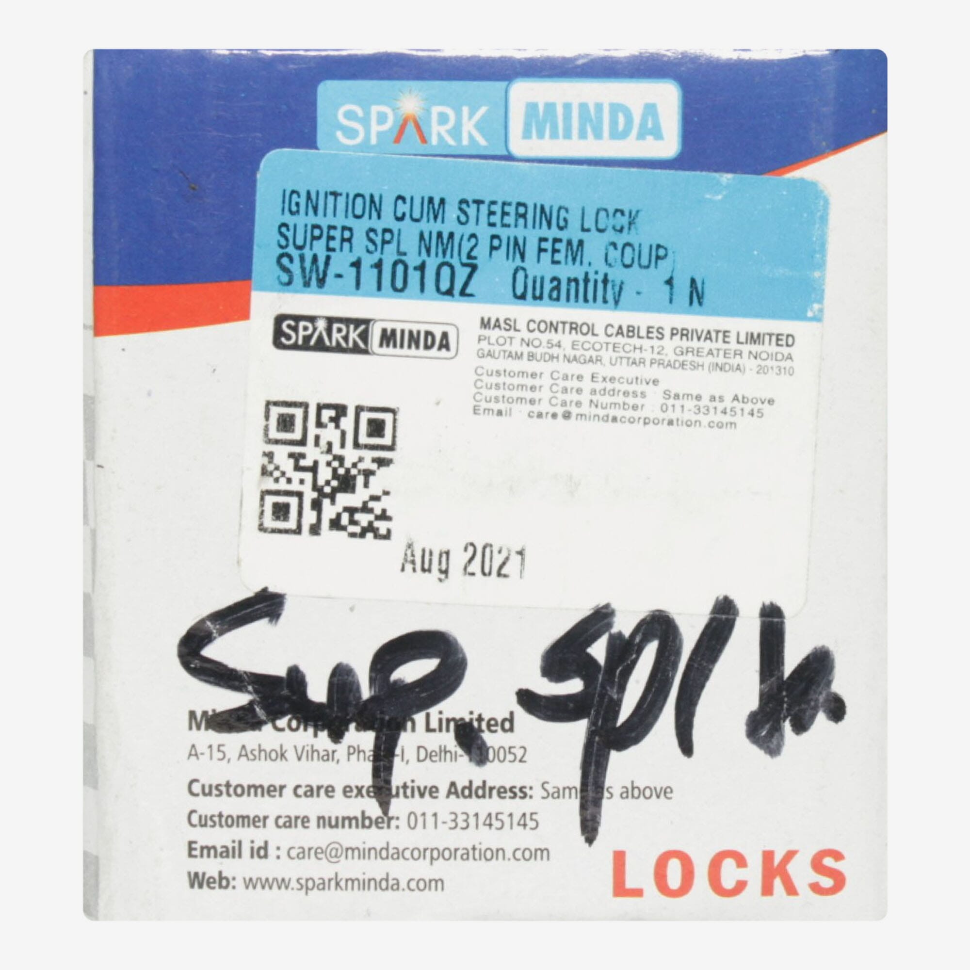 Spark Minda Ignition Lock Set For Bajaj Pulsar 150 UG3 180 UG3 Jan