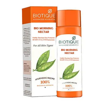 biotique bio morning nectar sunscreen