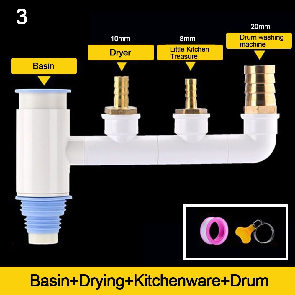 Durable Anti odor Sink Drain Pipe Adapter Sealing Ring Multifunctional ...