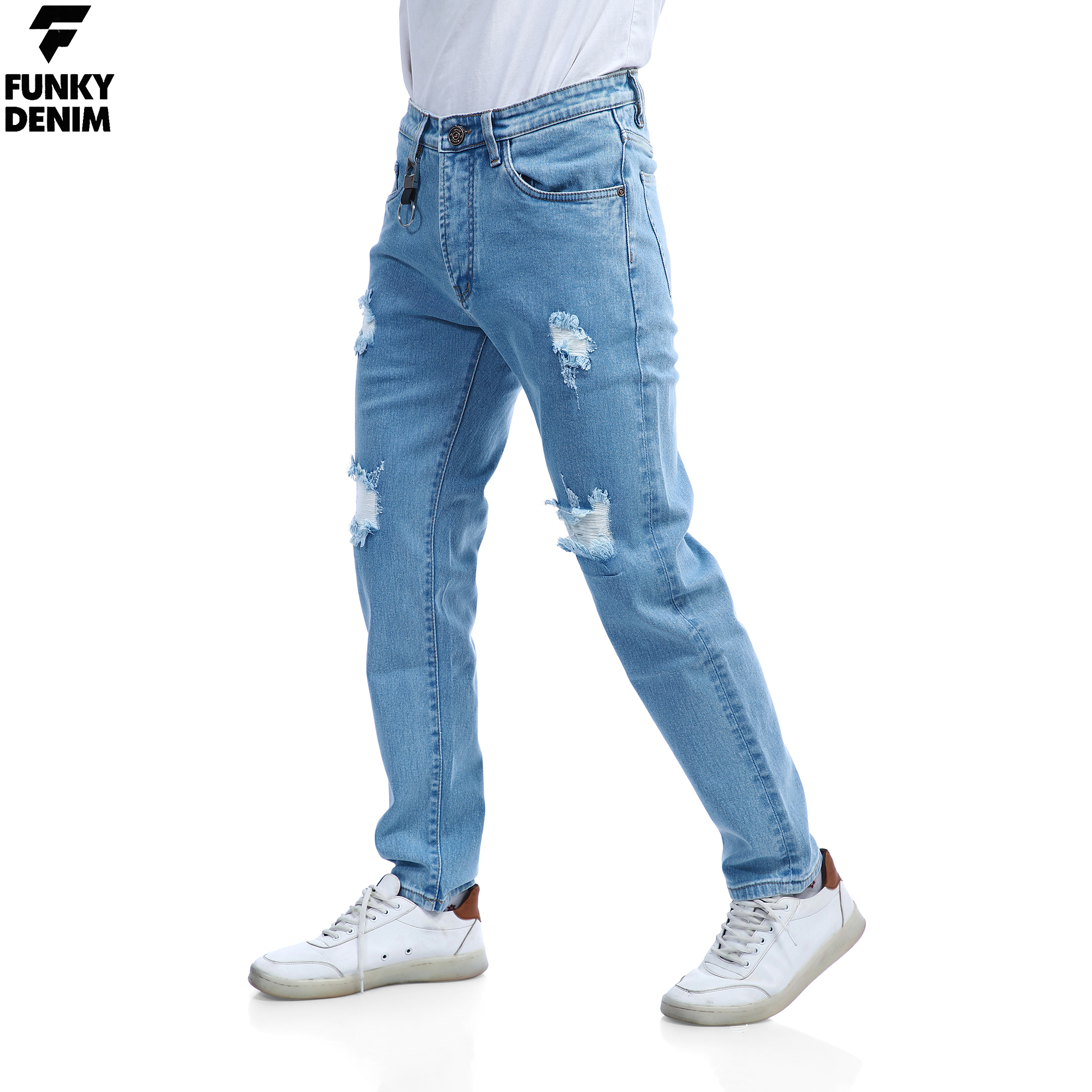 Funky Denim Grunge Denim Jeans Pant For Men
