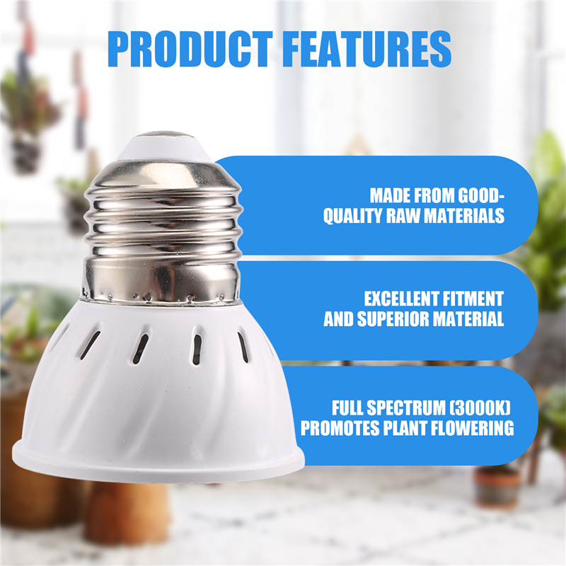 Fullhaodd E27 80 Leds Plant Grow Lamp Led Full Spectrum Growth Light ...